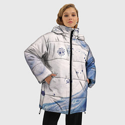 Куртка зимняя женская Мыльная Текстура, цвет: 3D-красный — фото 2