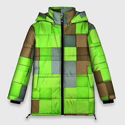 Куртка зимняя женская Артем майнкрафт, цвет: 3D-черный