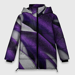 Женская зимняя куртка Фиолетовые волны