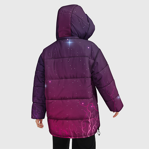 Женская зимняя куртка Космическая аномалия / 3D-Черный – фото 4