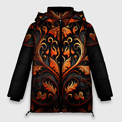 Женская зимняя куртка Огненные узоры