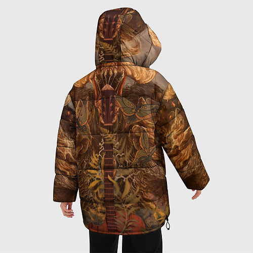 Женская зимняя куртка Джоэл и Элли - The Last of Us / 3D-Черный – фото 4