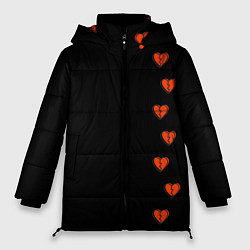Женская зимняя куртка Дорожка разбитых сердец - темный