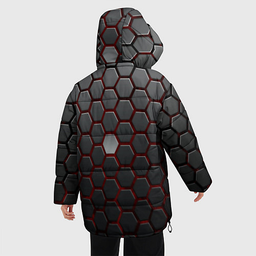 Женская зимняя куртка Броня из стали / 3D-Черный – фото 4