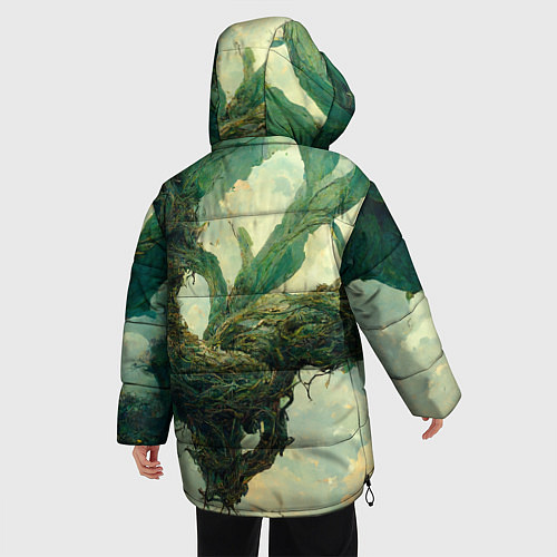 Женская зимняя куртка Рисунок нейросети / 3D-Черный – фото 4