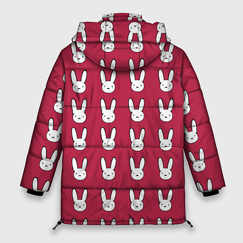 Женская зимняя куртка Bunny Pattern red / 3D-Красный – фото 2