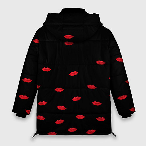 Женская зимняя куртка Поцелуи для любимого / 3D-Красный – фото 2