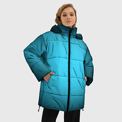 Куртка зимняя женская Небесный градиент, цвет: 3D-черный — фото 2