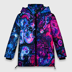 Куртка зимняя женская Сине-малиновая горная порода, цвет: 3D-светло-серый