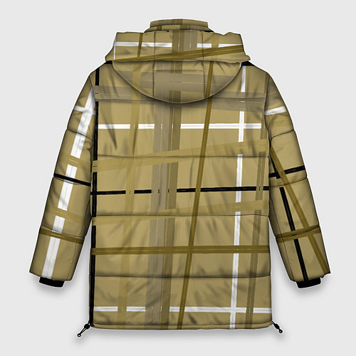 Женская зимняя куртка Светлый квадрат / 3D-Красный – фото 2