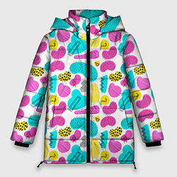 Куртка зимняя женская Geometric pattern, цвет: 3D-светло-серый