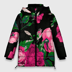 Женская зимняя куртка Шипы и розы