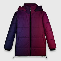 Куртка зимняя женская Столкновение двух цветов, цвет: 3D-черный