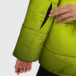 Куртка зимняя женская Кислотный желтый с градиентом, цвет: 3D-черный — фото 2