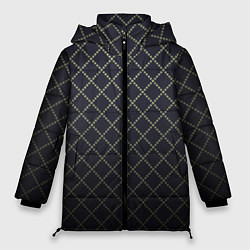 Куртка зимняя женская Строгий ромбик, цвет: 3D-светло-серый