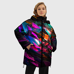 Куртка зимняя женская Множество цветного металла, цвет: 3D-светло-серый — фото 2