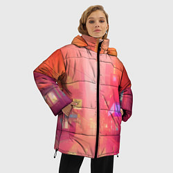 Куртка зимняя женская Улица Токио-арт, цвет: 3D-красный — фото 2