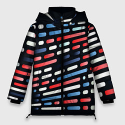 Куртка зимняя женская Vanguard neon pattern, цвет: 3D-светло-серый