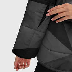 Куртка зимняя женская Geometry grey ship, цвет: 3D-светло-серый — фото 2