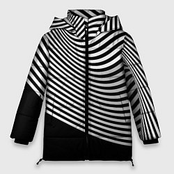 Куртка зимняя женская Trendy raster pattern, цвет: 3D-светло-серый