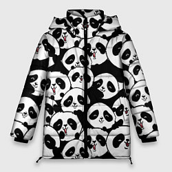Женская зимняя куртка Весёлые панды