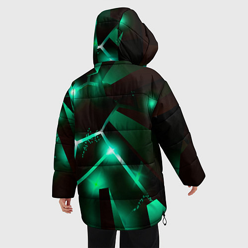 Женская зимняя куртка Destiny разлом плит / 3D-Черный – фото 4
