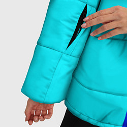 Куртка зимняя женская Контрастные вертикальные полосы, цвет: 3D-черный — фото 2