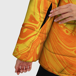 Куртка зимняя женская Солнечный флюид арт, цвет: 3D-черный — фото 2