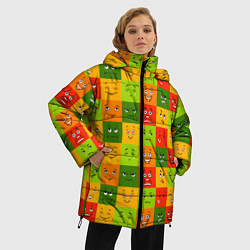 Куртка зимняя женская Emotional little men, цвет: 3D-светло-серый — фото 2