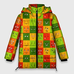 Куртка зимняя женская Emotional little men, цвет: 3D-светло-серый