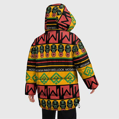 Женская зимняя куртка Цвета африки / 3D-Черный – фото 4
