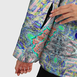 Куртка зимняя женская Абстракция Фиона, цвет: 3D-светло-серый — фото 2