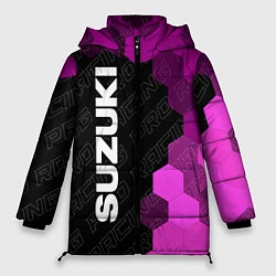 Куртка зимняя женская Suzuki pro racing: по-вертикали, цвет: 3D-черный