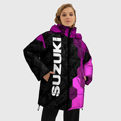 Куртка зимняя женская Suzuki pro racing: по-вертикали, цвет: 3D-черный — фото 2