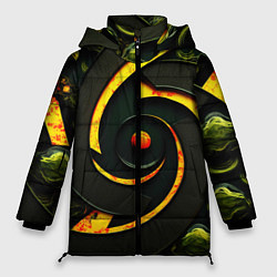 Куртка зимняя женская Круговорот текстур, цвет: 3D-черный