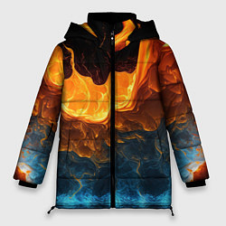 Куртка зимняя женская Лава и вода, цвет: 3D-красный