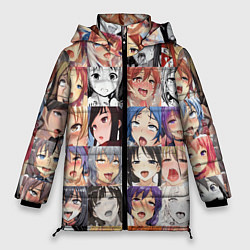 Женская зимняя куртка Anime hentai ahegao manga