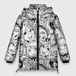 Куртка зимняя женская Anime hentai ahegao, цвет: 3D-черный