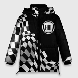 Куртка зимняя женская Fiat racing flag, цвет: 3D-черный