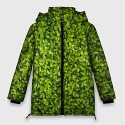 Куртка зимняя женская Зеленая травка, цвет: 3D-светло-серый