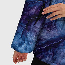 Куртка зимняя женская Мраморный узор, цвет: 3D-черный — фото 2