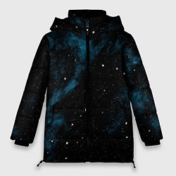 Куртка зимняя женская Мрачная галактика, цвет: 3D-светло-серый
