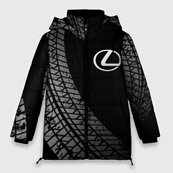 Куртка зимняя женская Lexus tire tracks, цвет: 3D-черный