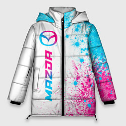 Женская зимняя куртка Mazda neon gradient style: по-вертикали