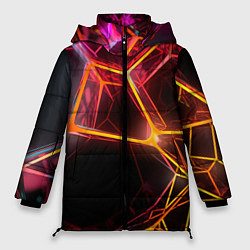 Куртка зимняя женская Неоновая конструкция, цвет: 3D-красный