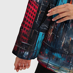Куртка зимняя женская Палитра города, цвет: 3D-черный — фото 2