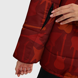 Куртка зимняя женская Skillet гитары и молния, цвет: 3D-черный — фото 2