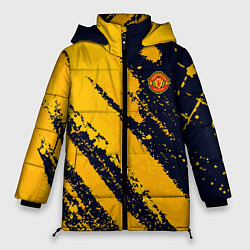 Женская зимняя куртка ФК Манчестер Юнайтед эмблема