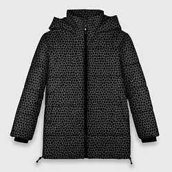 Женская зимняя куртка Мозаика мелкая черный