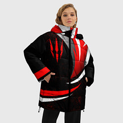 Куртка зимняя женская Ведьмак - спортивная униформа, цвет: 3D-светло-серый — фото 2